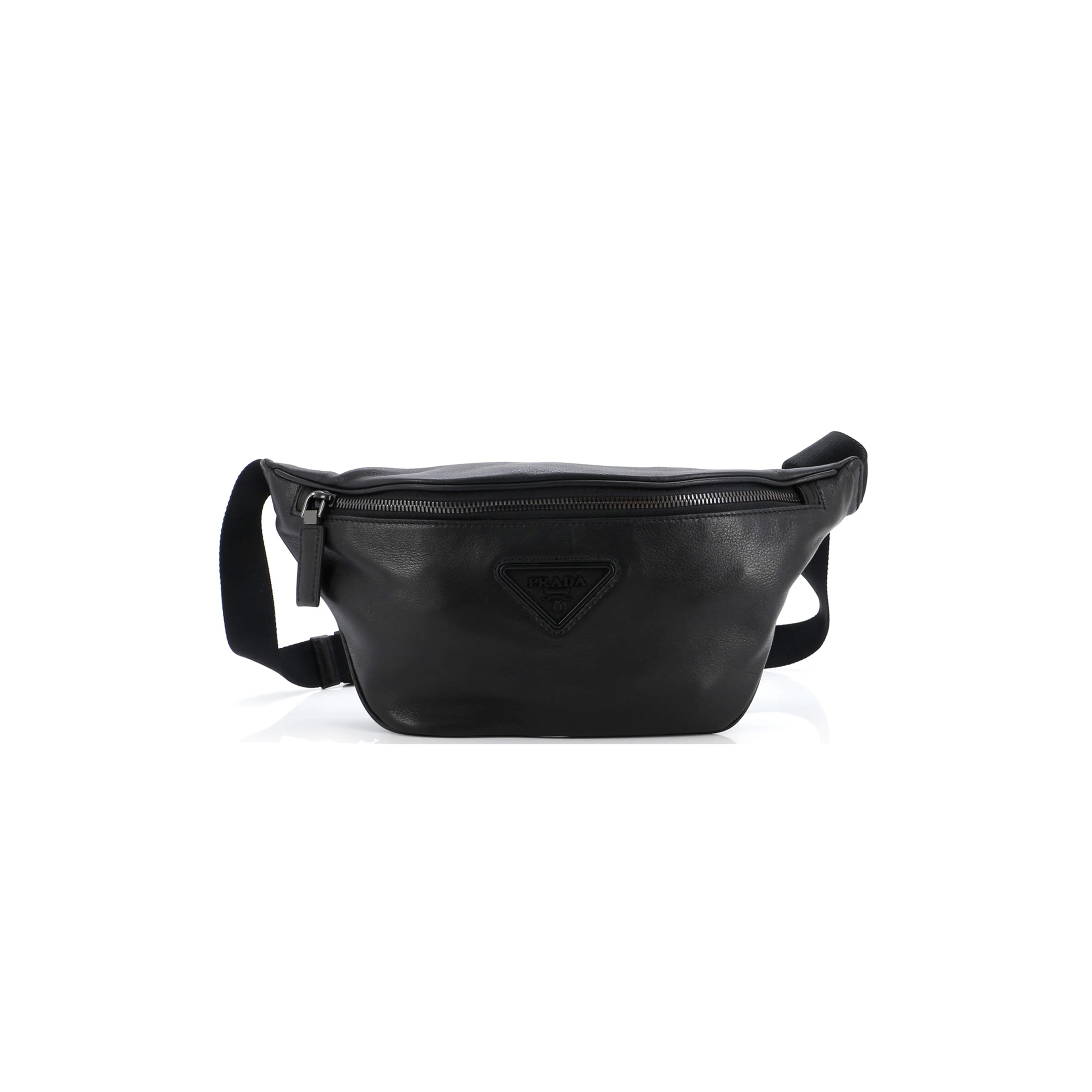 PRADA ZIP BELT BAG LEATHER SMALL 2VL033 (18*15.5cm)